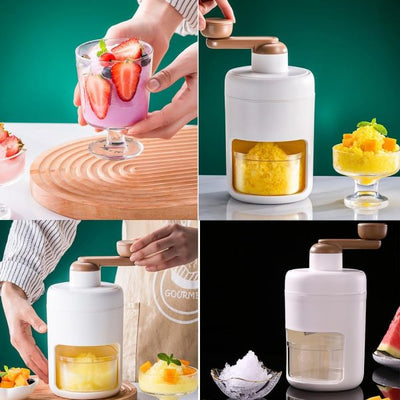 Portable Manual Ice Crusher Multi-function Hand Shaved Ice Machine Review by Omar Al Shamsi