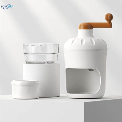 Portable Manual Ice Crusher Multi-function Hand Shaved Ice Machine Review by Reem Al Falasi