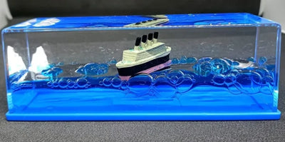 Titanic Liquid Wave Cruise Ship,nautical Car Dashboard Review by Abdullah Al Ameri