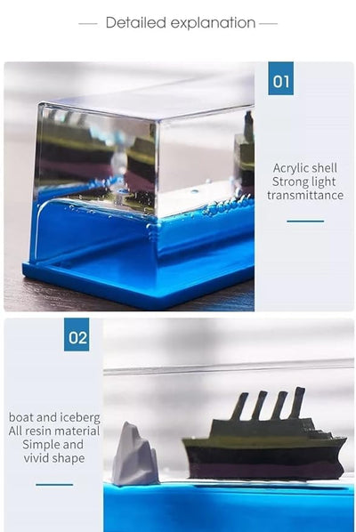 Titanic Liquid Wave Cruise Ship,nautical Car Dashboard Review by Reem Al Falasi