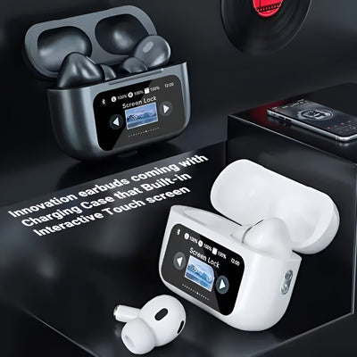 A9 Pro Earbuds Anc/enc Dauble Dark Tuch Screen Display Noise Reduction Wireless Earbuds Review by Noura Al Suwaidi