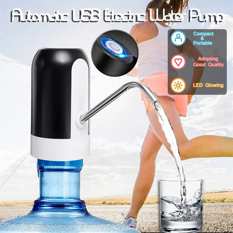Electric Portable Water Dispenser Pump, USB Rechargeable Bottle Water Pump