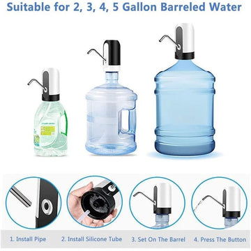 Electric Portable Water Dispenser Pump, USB Rechargeable Bottle Water Pump