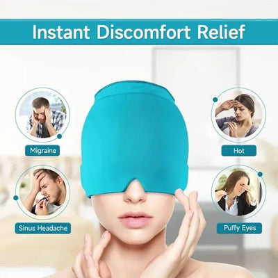 Headache Relief Cap, Cooling Gel Migraine Therapy Hat, Reusable Hot & Cold Head Wrap Review by Fatima Al Mansoori
