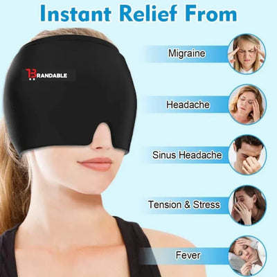 Headache Relief Cap, Cooling Gel Migraine Therapy Hat, Reusable Hot & Cold Head Wrap Review by Rashid Al Nuaimi