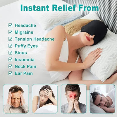 Headache Relief Cap, Cooling Gel Migraine Therapy Hat, Reusable Hot & Cold Head Wrap Review by Reem Al Falasi