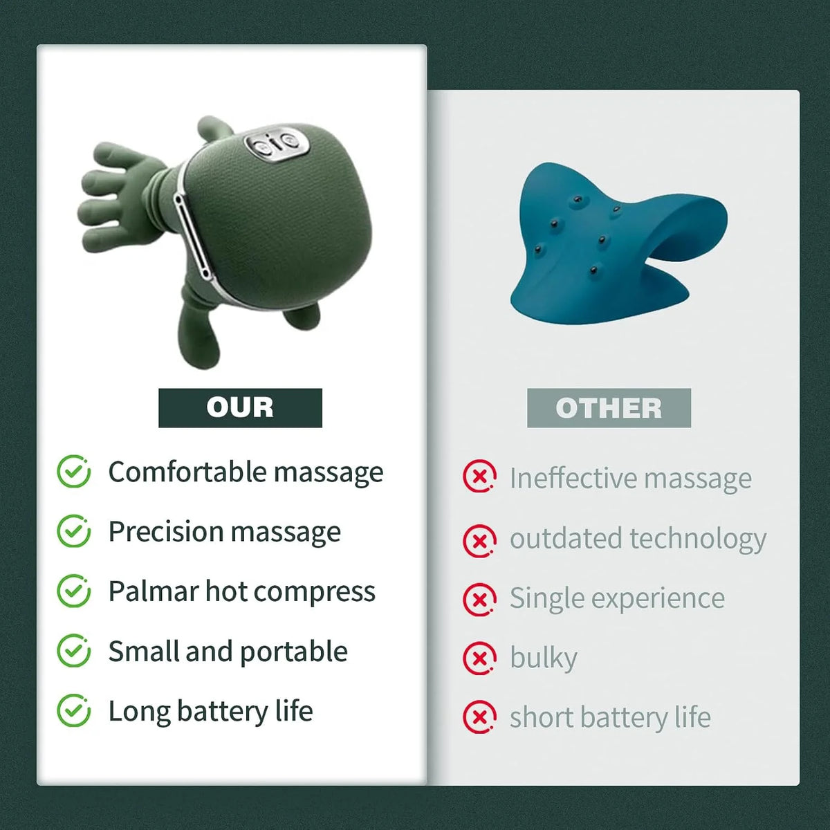 Neck Massager with Heat for Pain Relief deep Tissue,Shoulder & Back Massager 2026 (Upgraded Version)