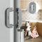 Refrigerator Door Lock for Child Safety | Easy Adhesive Freezer Lock | Double Button Design | Random Color