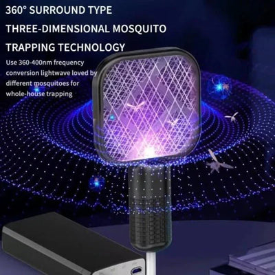 Portable USB Bug Zapper Racket with UV Light Review by Omar Al Shamsi